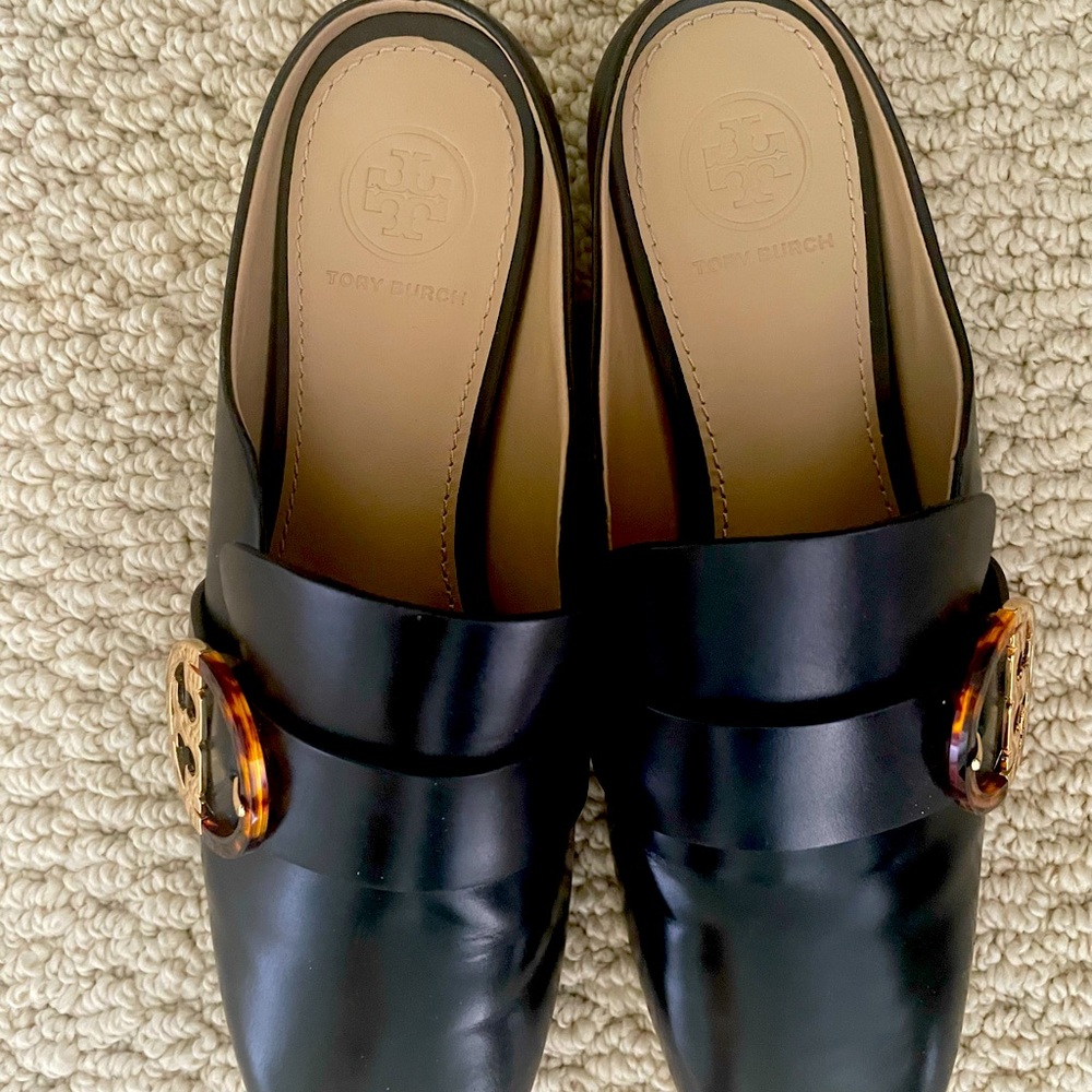 Tory Burch slides in black. Size 6